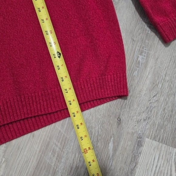 Tommy Hilfiger Vintage Knitted Sweater Unisex XL Retro 90s Y2K Dark Pink Cotton - Picture 9 of 11